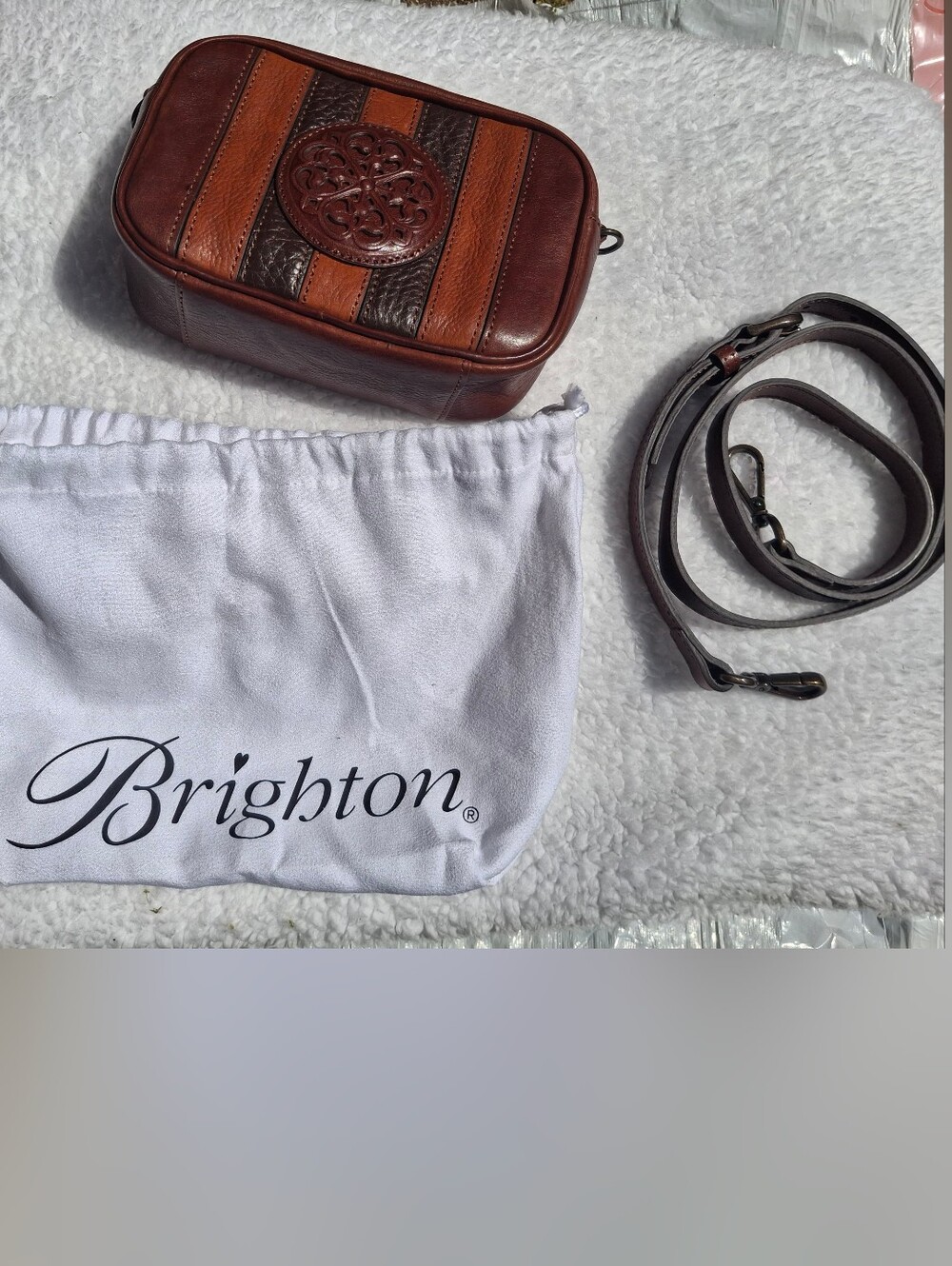 Brighton Dominique Leather Crossbody Bag